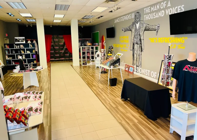Our lobby and gift shop! This is the first area you'll see after stepping inside The Asher