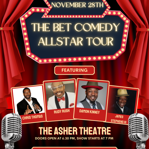 Red Retro Vintage Stand Up Comedy Show Flyer